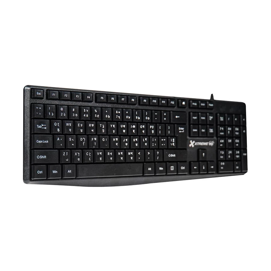 Xtreme KB600S Wired Black Keyboard with Bangla