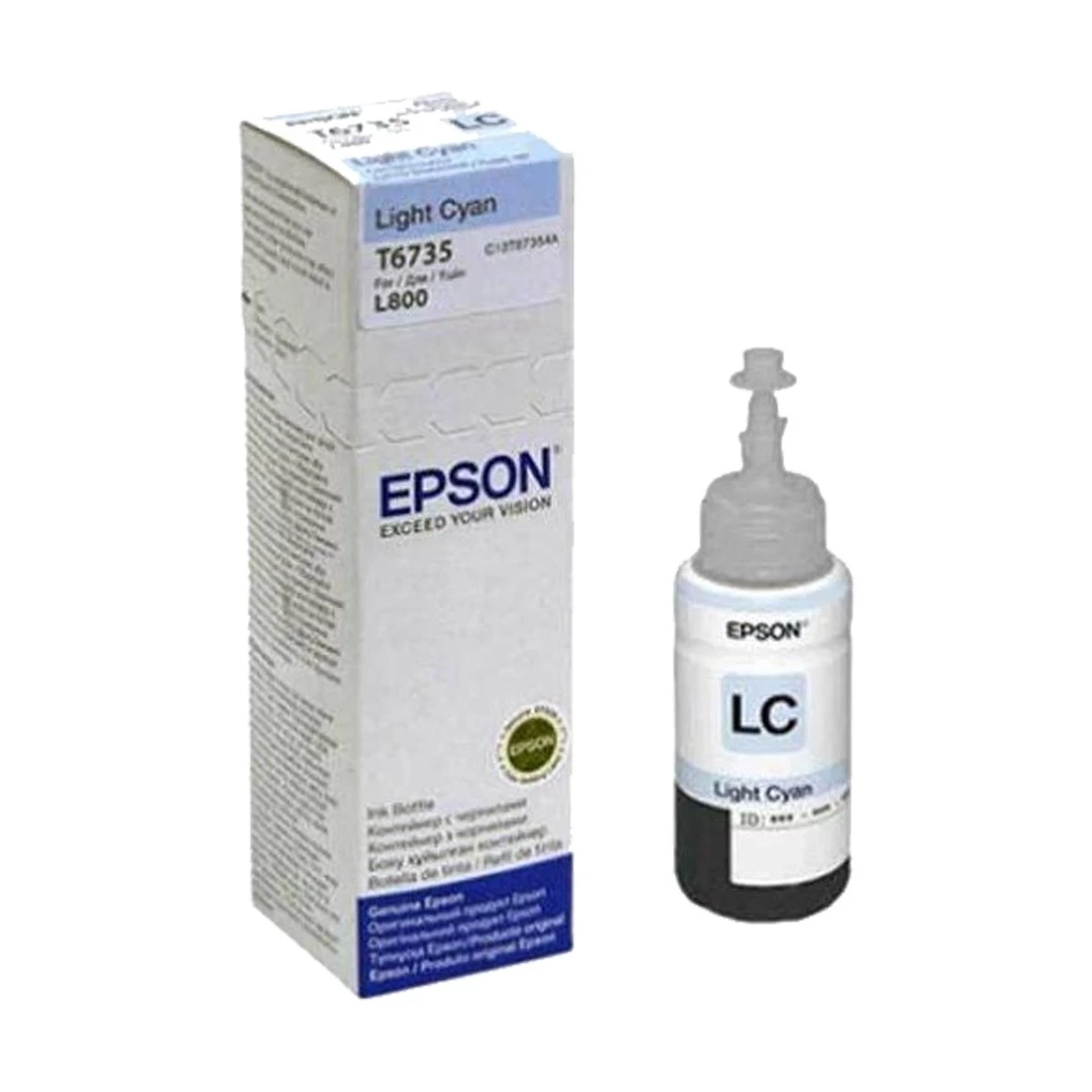 Epson T673 Light Cyan Ink Bottle