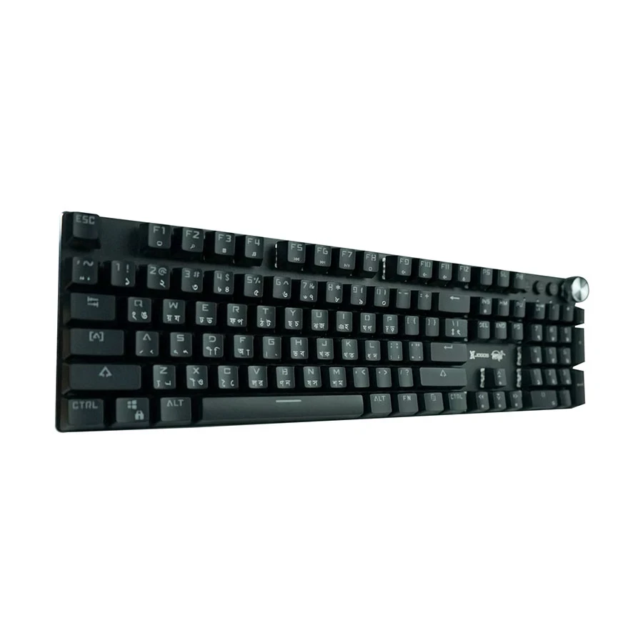 Xtreme XJOGOS KM07G Wired Black Mechanical Gaming Keyboard with Bangla